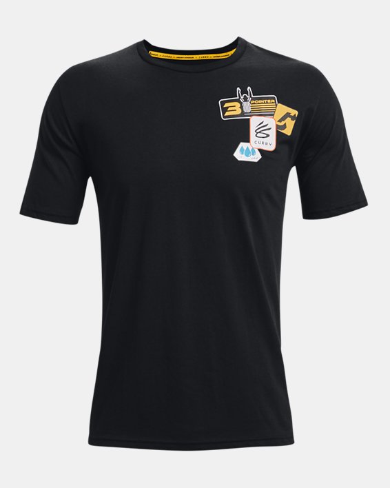 Men's Curry Graphic Short Sleeve T-Shirt, Black, pdpMainDesktop image number 4